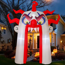 Load image into Gallery viewer, GOOSH 12.8 FT Halloween Inflatables Clown Archway Outdoor Decorations Blow Up Yard with Halloween Arch Built-in LEDs for Garden Lawn Indoor Party Decor
