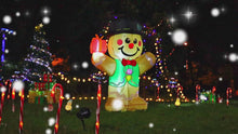 Load and play video in Gallery viewer, GOOSH 5 FT Christmas Inflatables Gingerbread Man Outdoor Christmas Decorations Blow Up Yard Decor with LED Lights for Xmas Holiday Party Indoor Garden Lawn Décor
