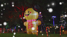 Load and play video in Gallery viewer, GOOSH 6.2 FT Christmas Inflatables Gingerbread Man Outdoor Decorations Blow Up Yard Gingerbread Inflatable with Built-in LEDs for Indoor Christmas Holiday Party Garden Lawn Decor
